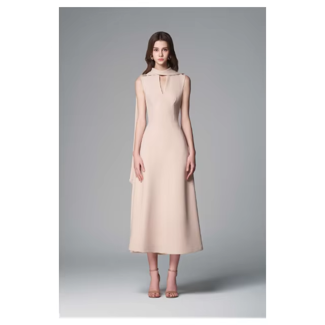 Picture of Sleeveless High Quality Fabric Ladies Dress