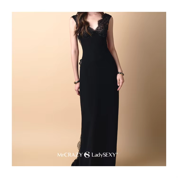 Picture of New Arrival Black Tail Dress