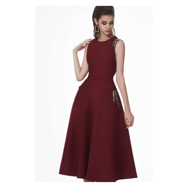 Picture of Women's dresses red long dress