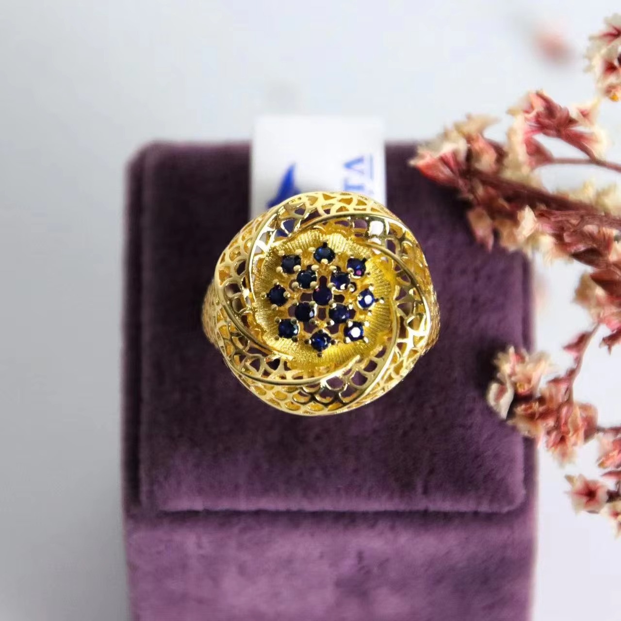 Picture of JEWELRY 18K Gold Rings Finger Chunky Wedding Jewelry Zircon Ring